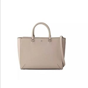 NEW Tory Burch Robinson Large Leather Zip tote